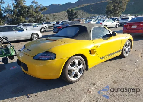 2001 Porsche Boxster из США, поврежденный, VIN WP0CA29861U624541